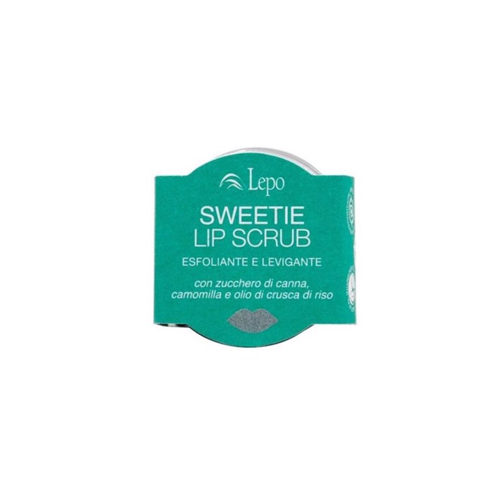 Lepo SWEETIE LIP SCRUB me Mavri Zaxari, Xamomili kai Ladi apo Pitouro Ruziou 15ml